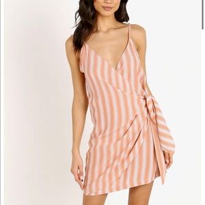La Confection Aspen Dress Stripe Coral Sands